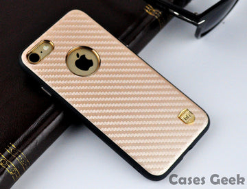 iPhone Rose Gold UYITLO Carbon Fibre Embossing Premium Case | Cover