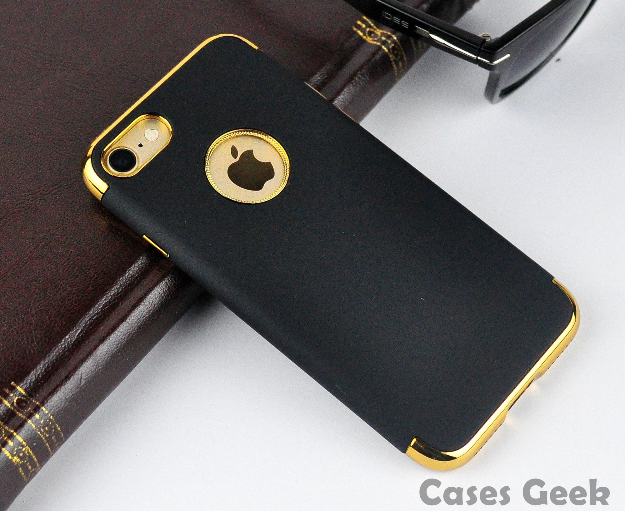 iPhone Black Fashion Series with Gold Plating Case | Cover