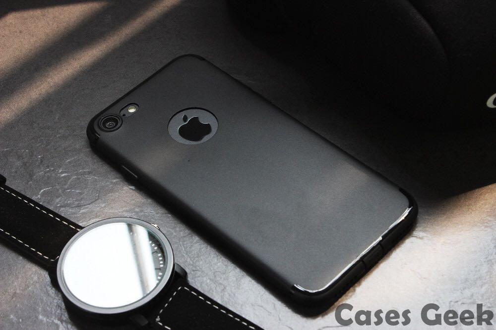 iPhone Black Premium Anti Skid Soft Silicone Back Case | Cover