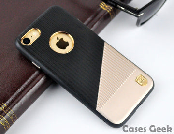 iPhone Black UYITLO Lines Embossing Premium Case | Cover