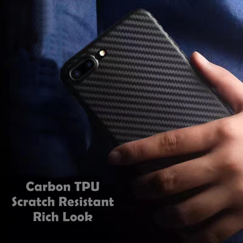 iPhone Carbon Fiber Finish Anti Scratch Silicon Dust Resistant Case | Cover