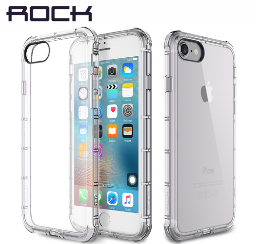 iPhone Rock Type Transparent White Anti Shock Soft Silicon Case | Cover