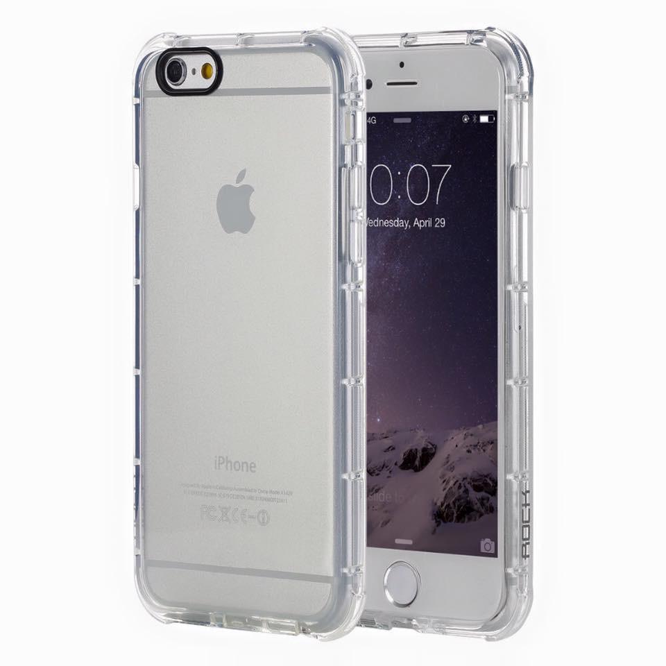 iPhone Rock Type Transparent White Anti Shock Soft Silicon Case | Cover