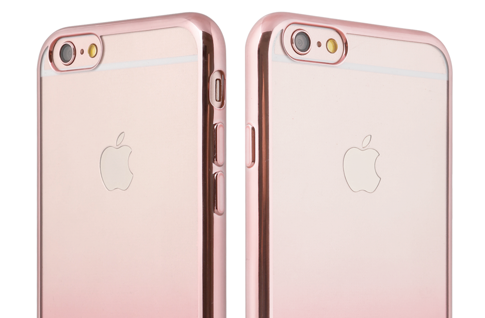 iPhone 6/6s Seedoo Crystal Clear Series Case | Rose Gold Cover