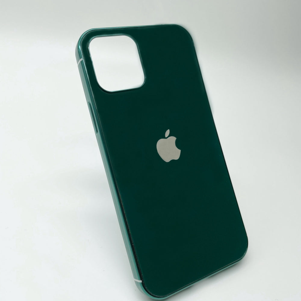 iPhone 12 Mini - MyCase Glass Finish Chrome Border Soft Case Cover
