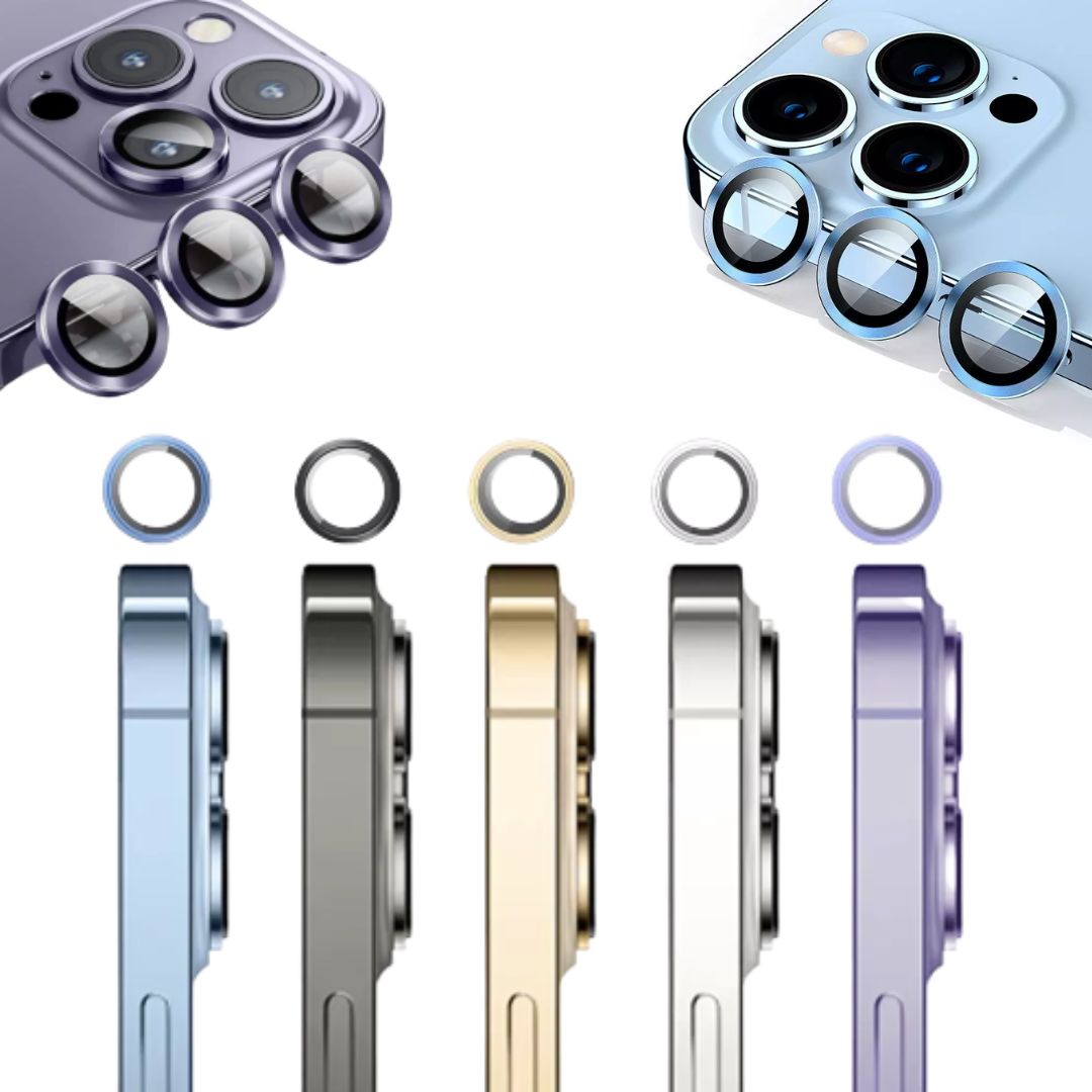 Iphone Camera Rim iPhone 14 Series 3D Metal Camera Ring Lens Protector
