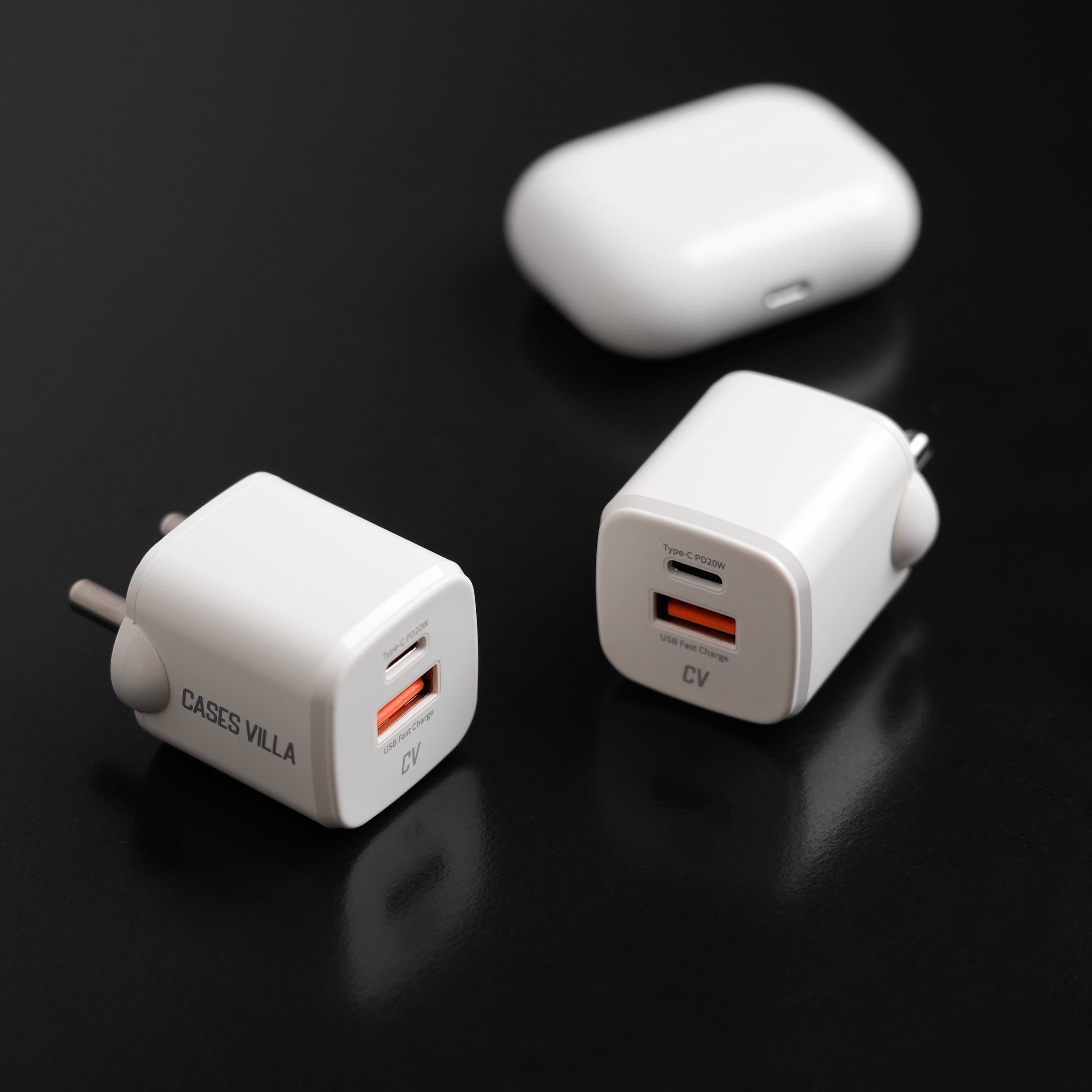 Photon 20 PD20W Dual Port Type C and USB Wall Charger Adapter for iOS & Android devices