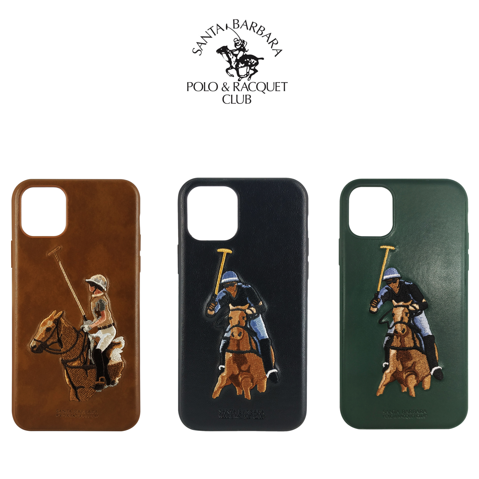 iPhone 12 / 12 Pro - Santa Barbara Jockey Series Genuine Leather Case Cover
