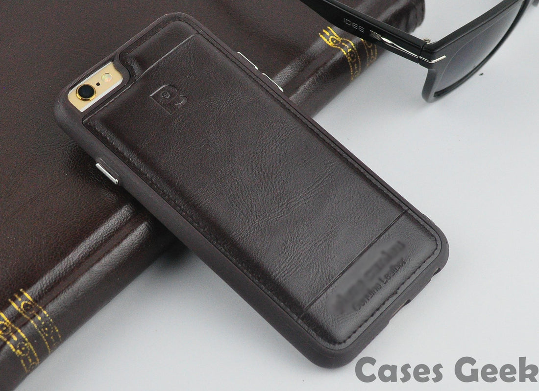 Apple iPhone Pierre Cardin Black Genuine Leather Case
