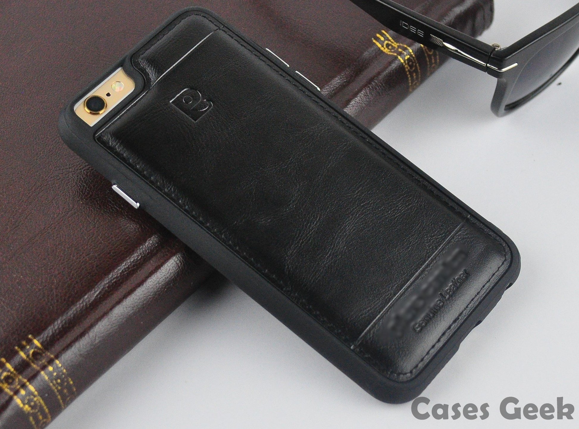 Apple iPhone Pierre Cardin Black Genuine Leather Case