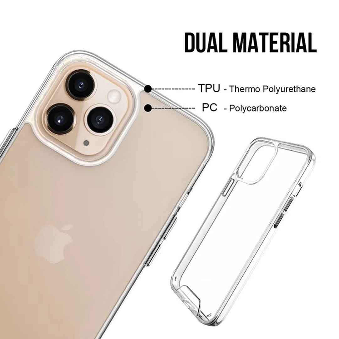 SPACE CASE: Luxury Crystal Clear Cover for iPhone 12 & 13 Series