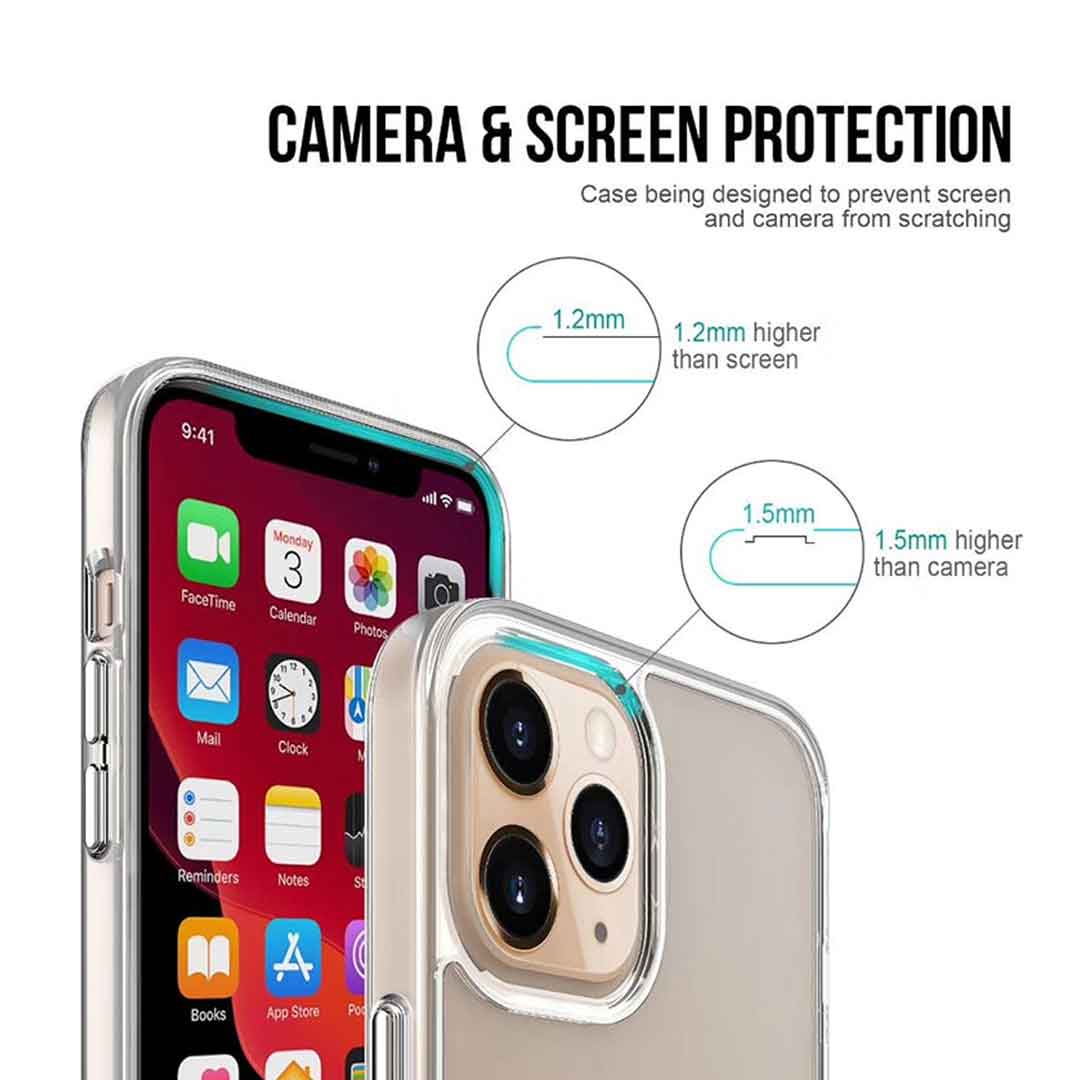 SPACE CASE: Luxury Crystal Clear Cover for iPhone 12 & 13 Series