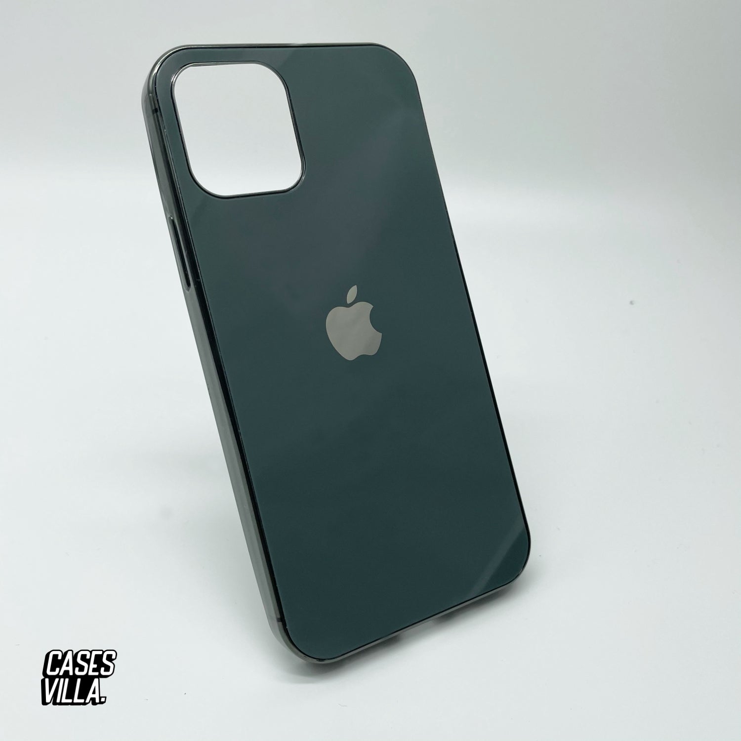 iPhone 12 Mini - MyCase Glass Finish Chrome Border Soft Case Cover