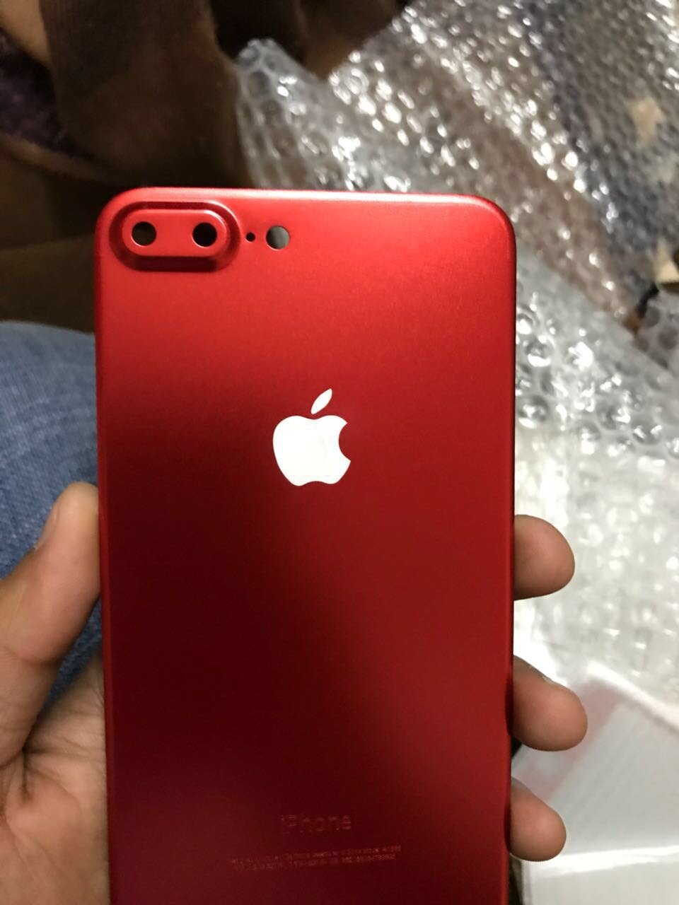 iPhone Red Titanium Alloy Full Curved Front & Back Glass Protection 5