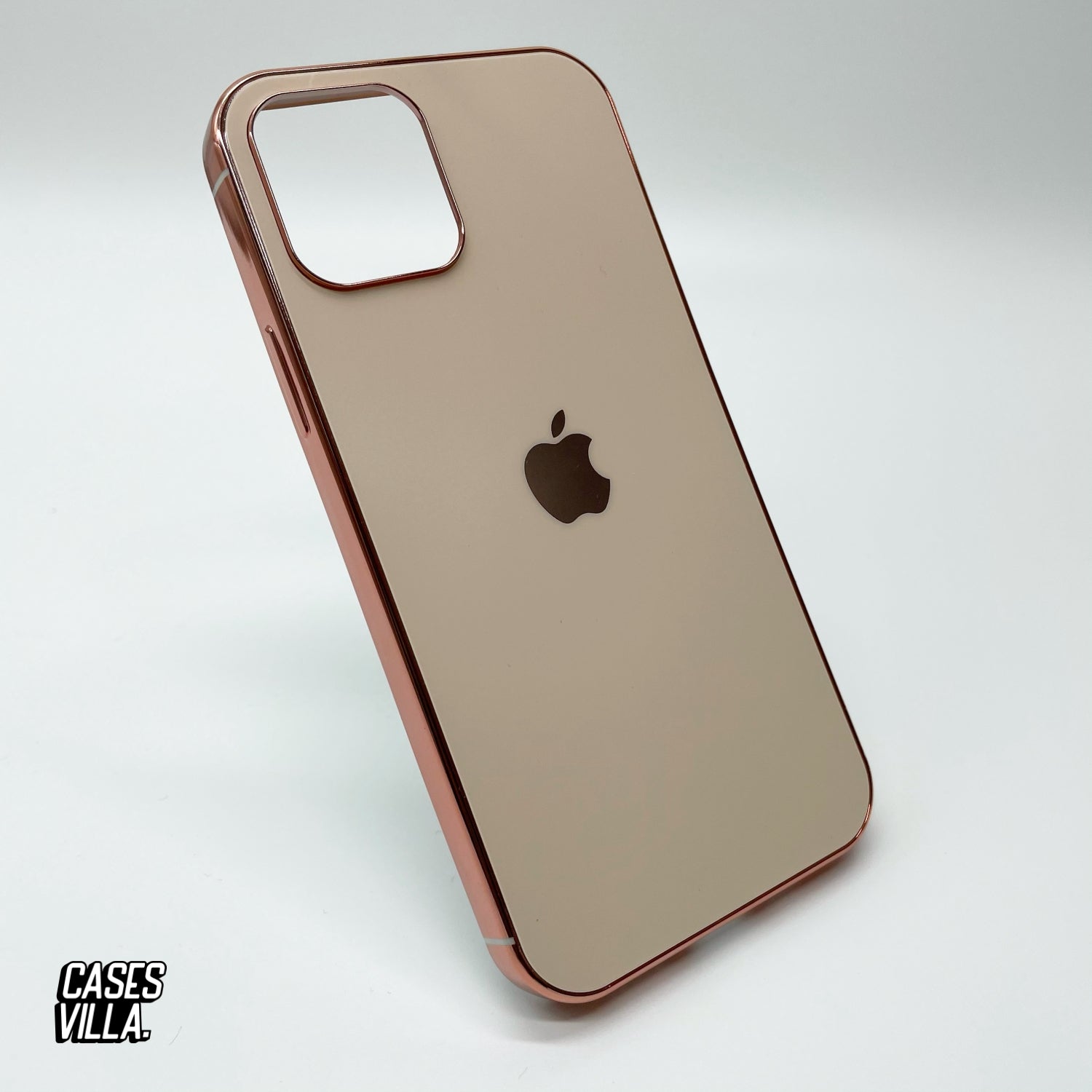 iPhone 12 Mini - MyCase Glass Finish Chrome Border Soft Case Cover