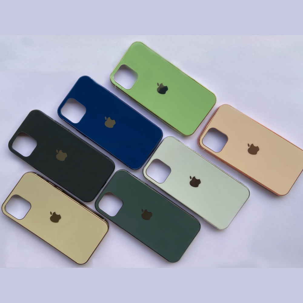 Original MyCase Glass Finish Chrome Border Soft Case for iPhone 12 Series