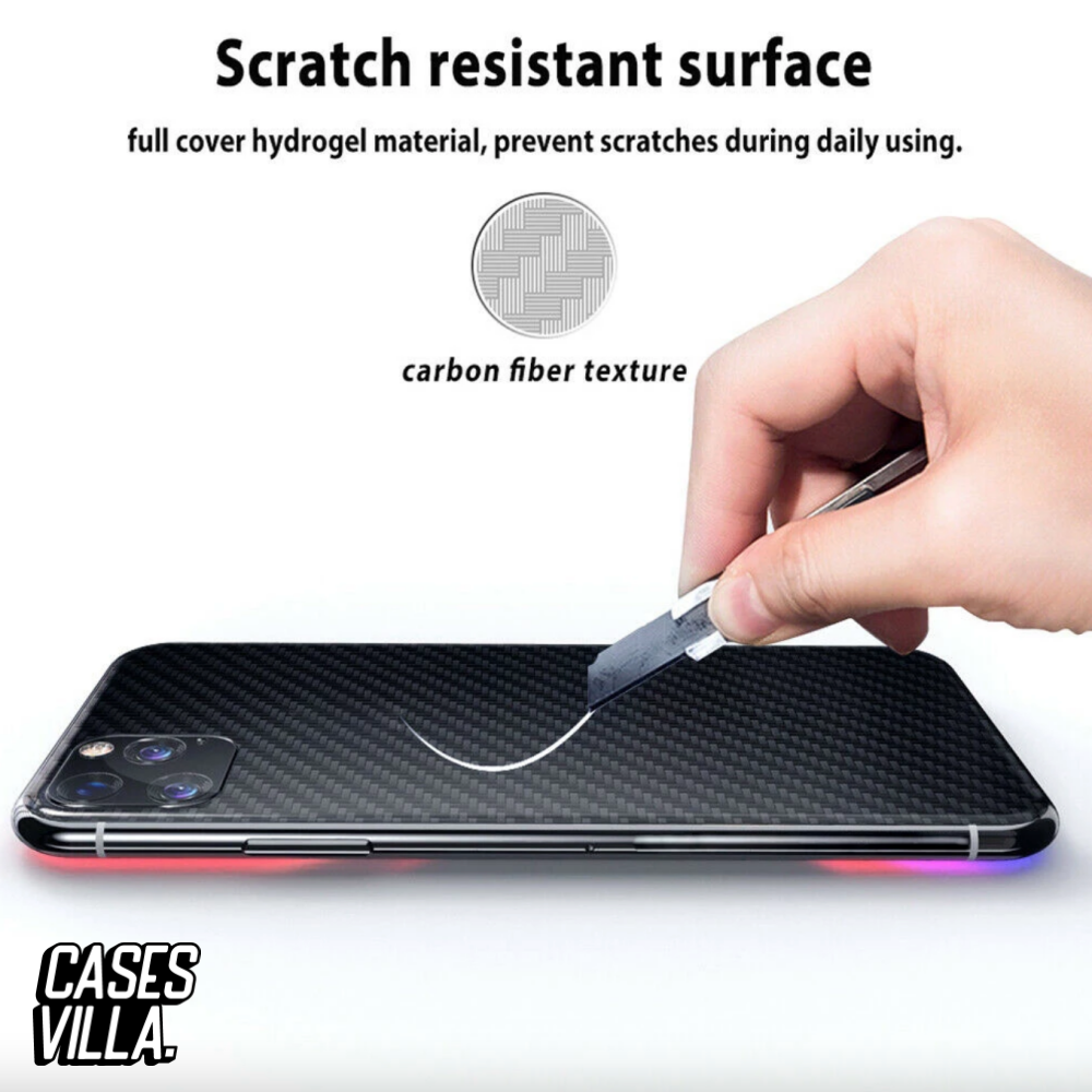 Carbon Fiber Soft Back Protective Film for iPhone