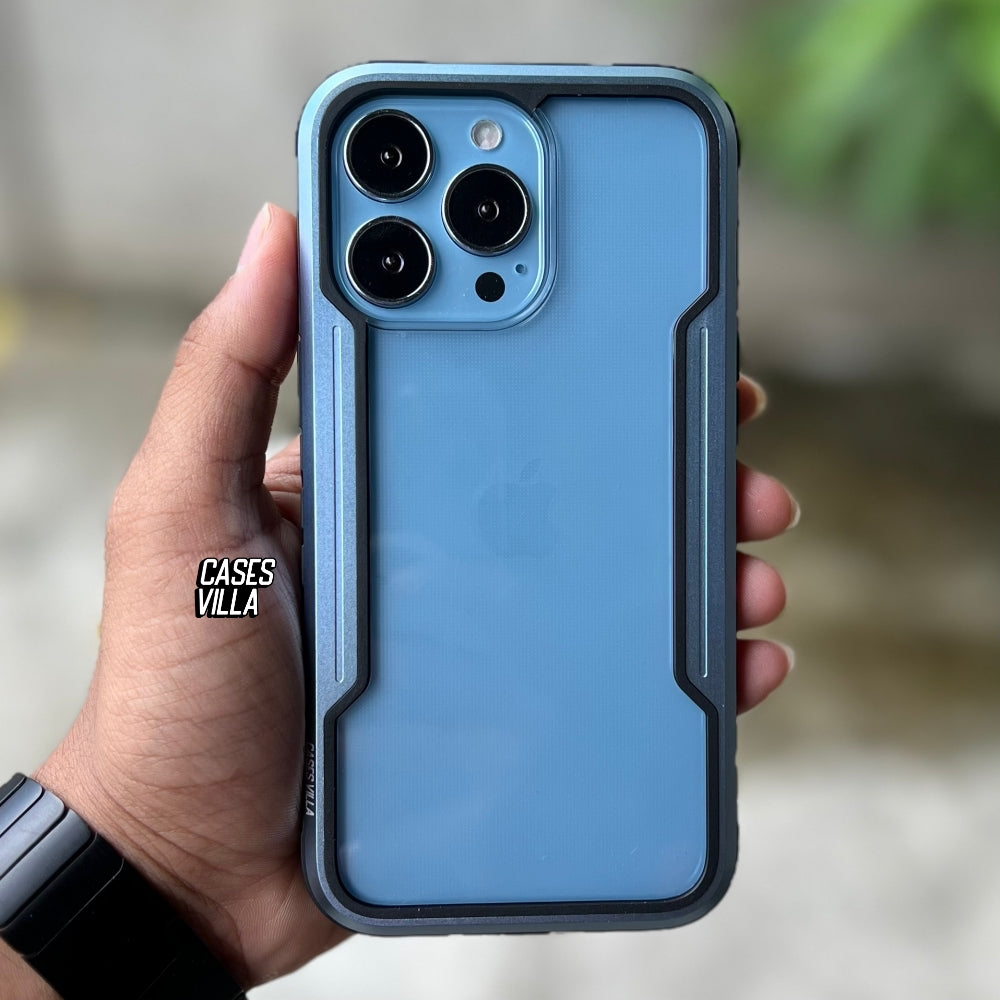 iPhone 13 Pro / Max Case - Sierra Blue Defence Shield Metal Cover | Mi