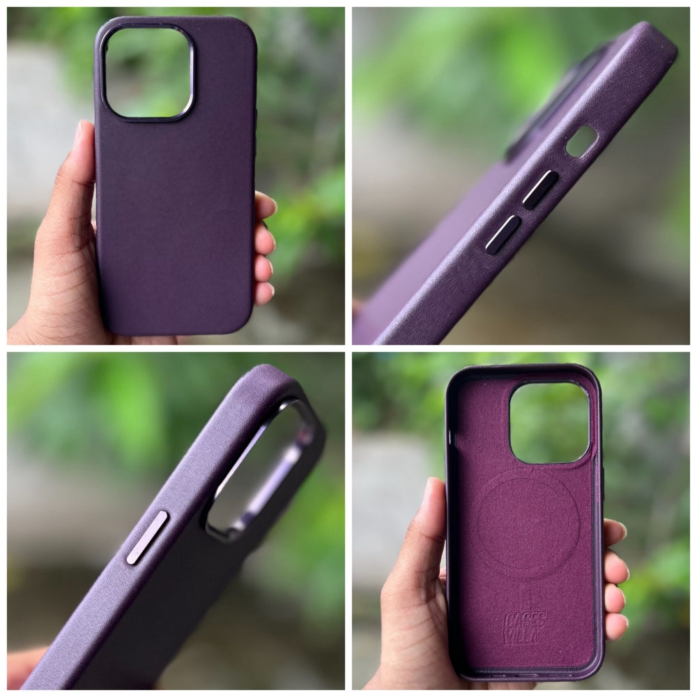 iPhone 14 Cover- Genuine Leather Case with Mag-Safe (Popup Animation)