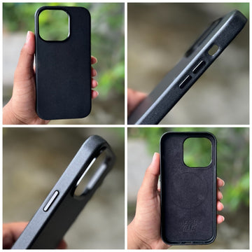 iPhone 14 Plus Cover- Genuine Leather Case with Mag-Safe (Popup Animation)