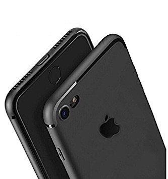 iPhone Black Matte Finish Logo Cut Soft Silicon Case | Cover
