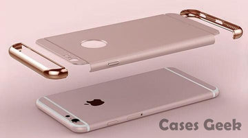 iPhone Joyroom Rose Gold Matte Finish 3in1 Chrome Plating Case | Cover