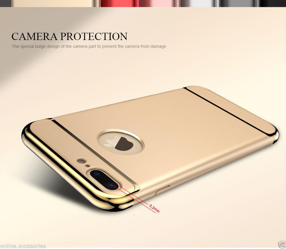 iPhone Joyroom Gold Matte Finish 3in1 Chrome Plating Case | Cover