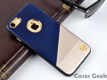 iPhone Blue UYITLO Lines Embossing Premium Case | Cover