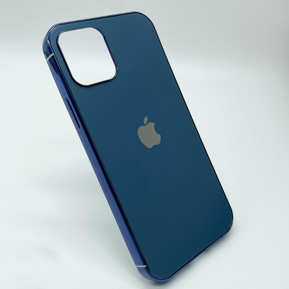 iPhone 12 Mini - MyCase Glass Finish Chrome Border Soft Case Cover