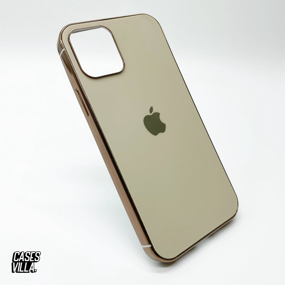 iPhone 12 Mini - MyCase Glass Finish Chrome Border Soft Case Cover