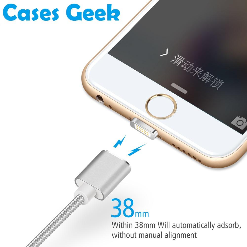 Apple iPhone IOS Magnetic Unbreakable Nylon Banded Lightning USB Cable | Fast Charging with Copper Core