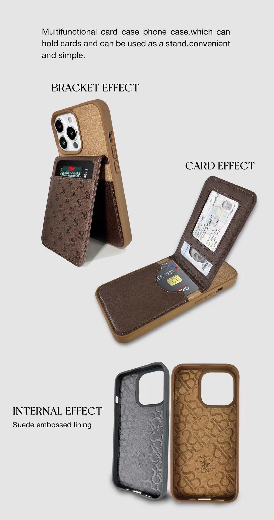 iPhone 13 Pro Max Cover - Santa Barbara HULDE Series Genuine Leather Case